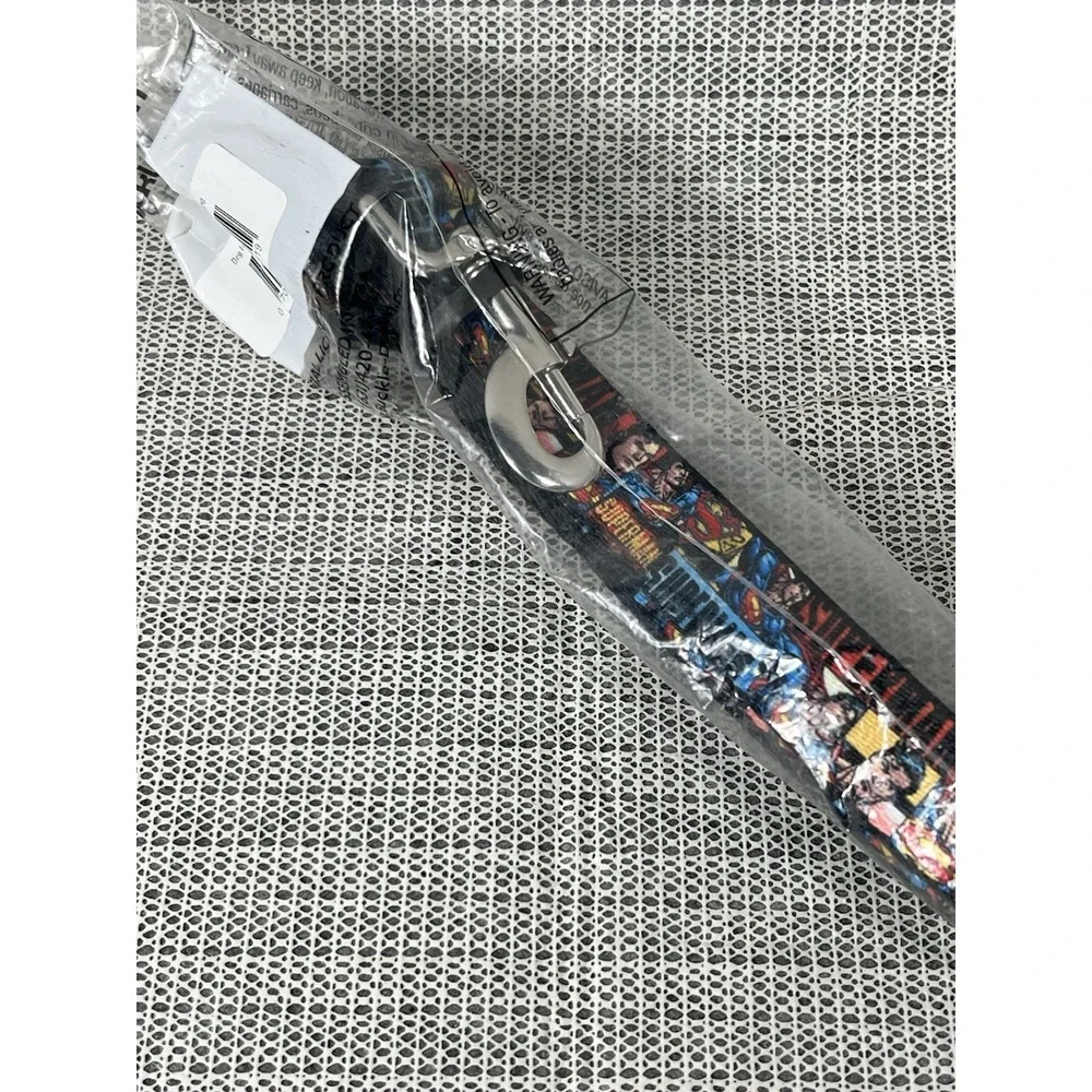 Dog Leash Superman Action Blocks Red Blue 6 Feet‎ Long 1.0 Inch Wide
